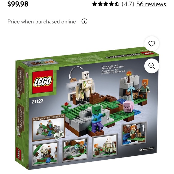 NIB LEGO Minecraft 21123 The Iron Golem - Picture 4 of 5